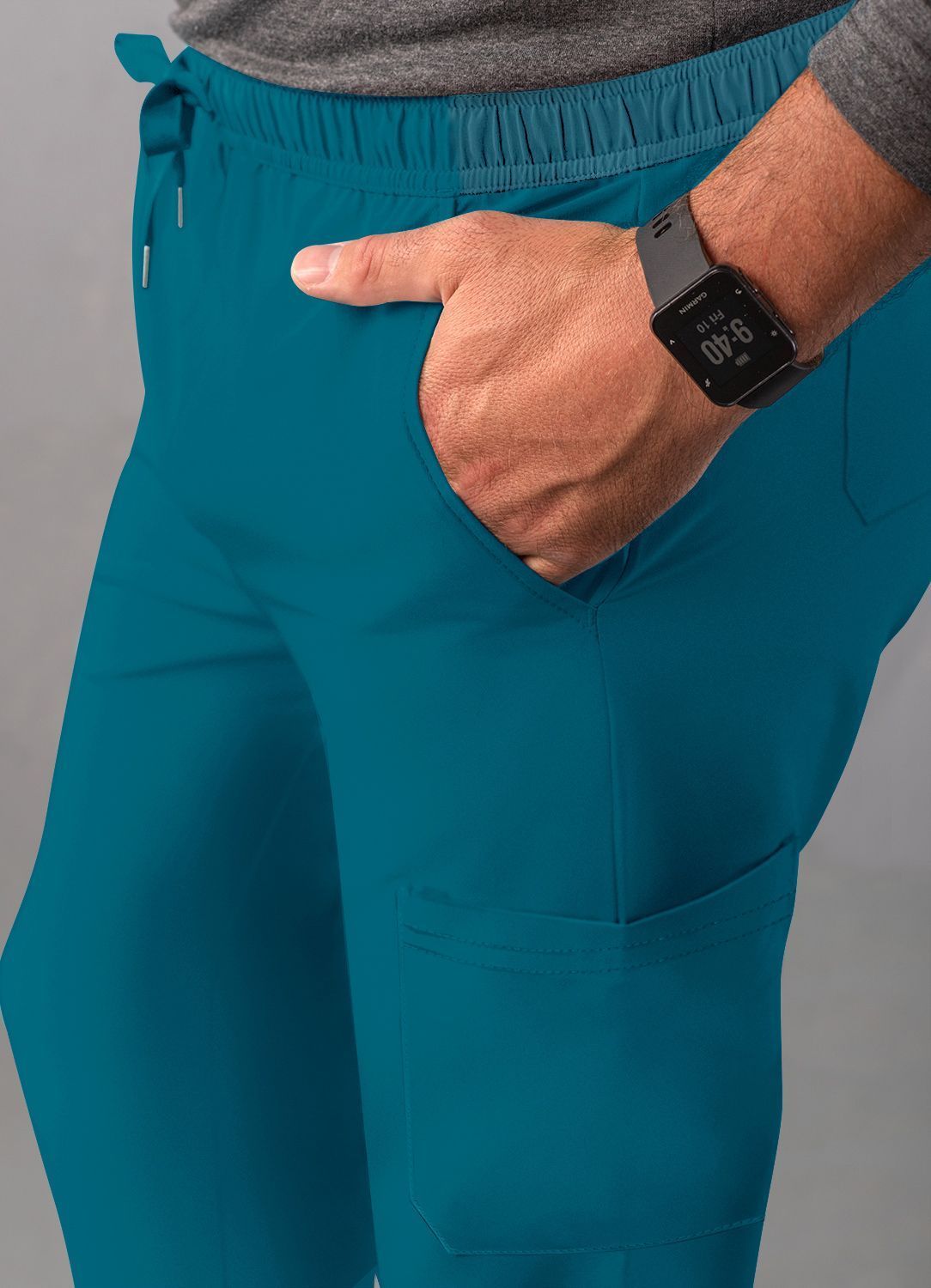 ADAR Addition Men's Slim Leg Cargo Drawstring Pant