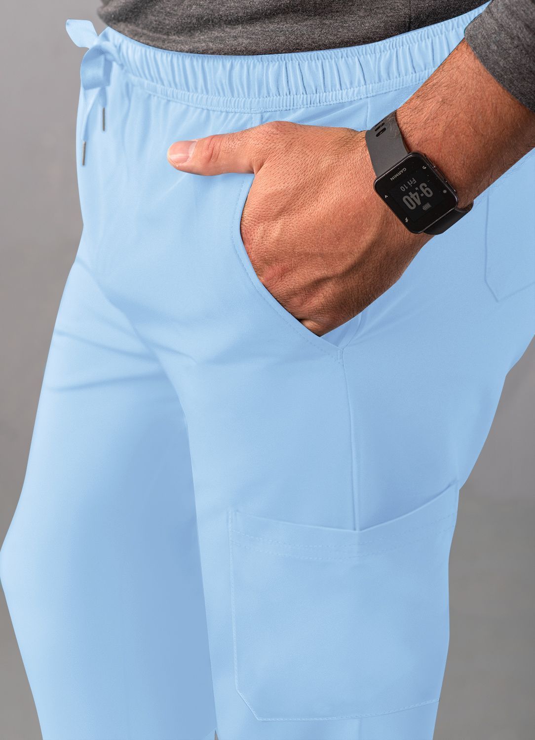 ADAR Addition Men's Slim Leg Cargo Drawstring Pant