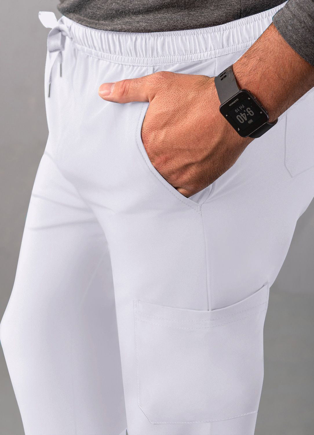 ADAR Addition Men's Slim Leg Cargo Drawstring Pant