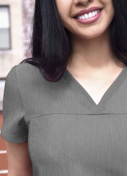 ADAR Pro Women's Sweetheart V-neck Scrub Top