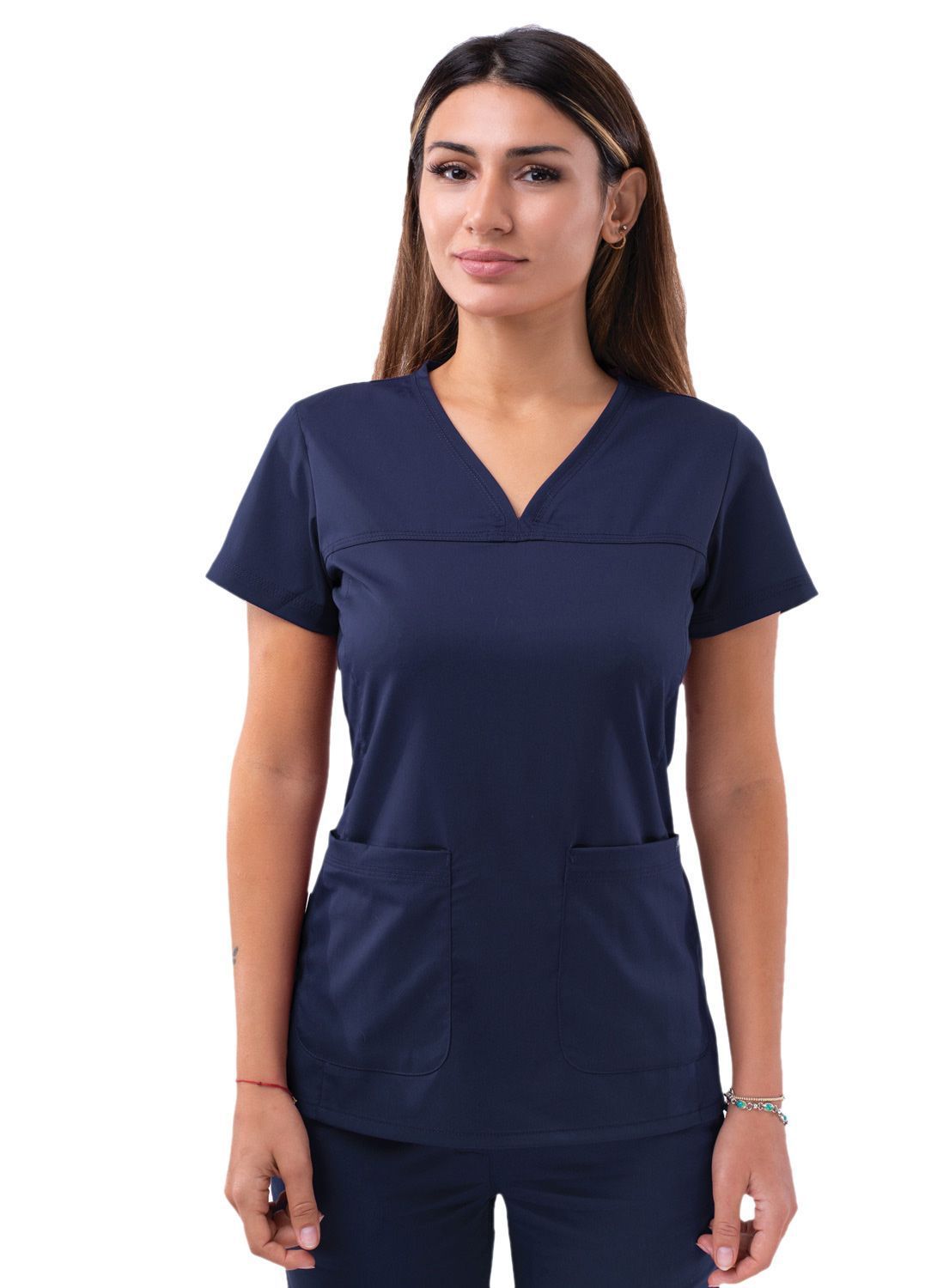 ADAR Pro Womens Sweetheart V-neck Scrub Top