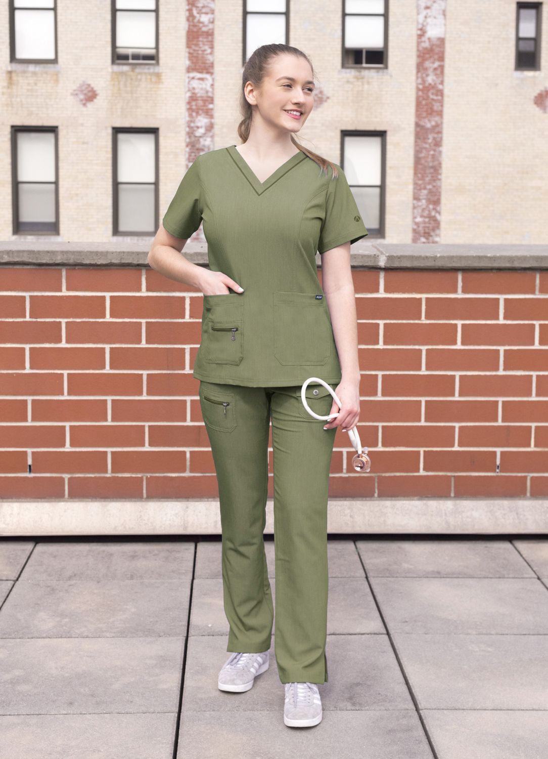 ADAR Pro Women's Elevated V-neck Scrub Top