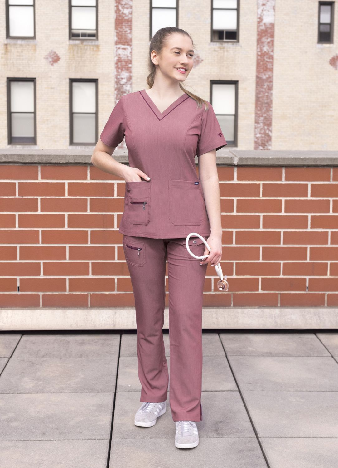ADAR Pro Women's Elevated V-neck Scrub Top