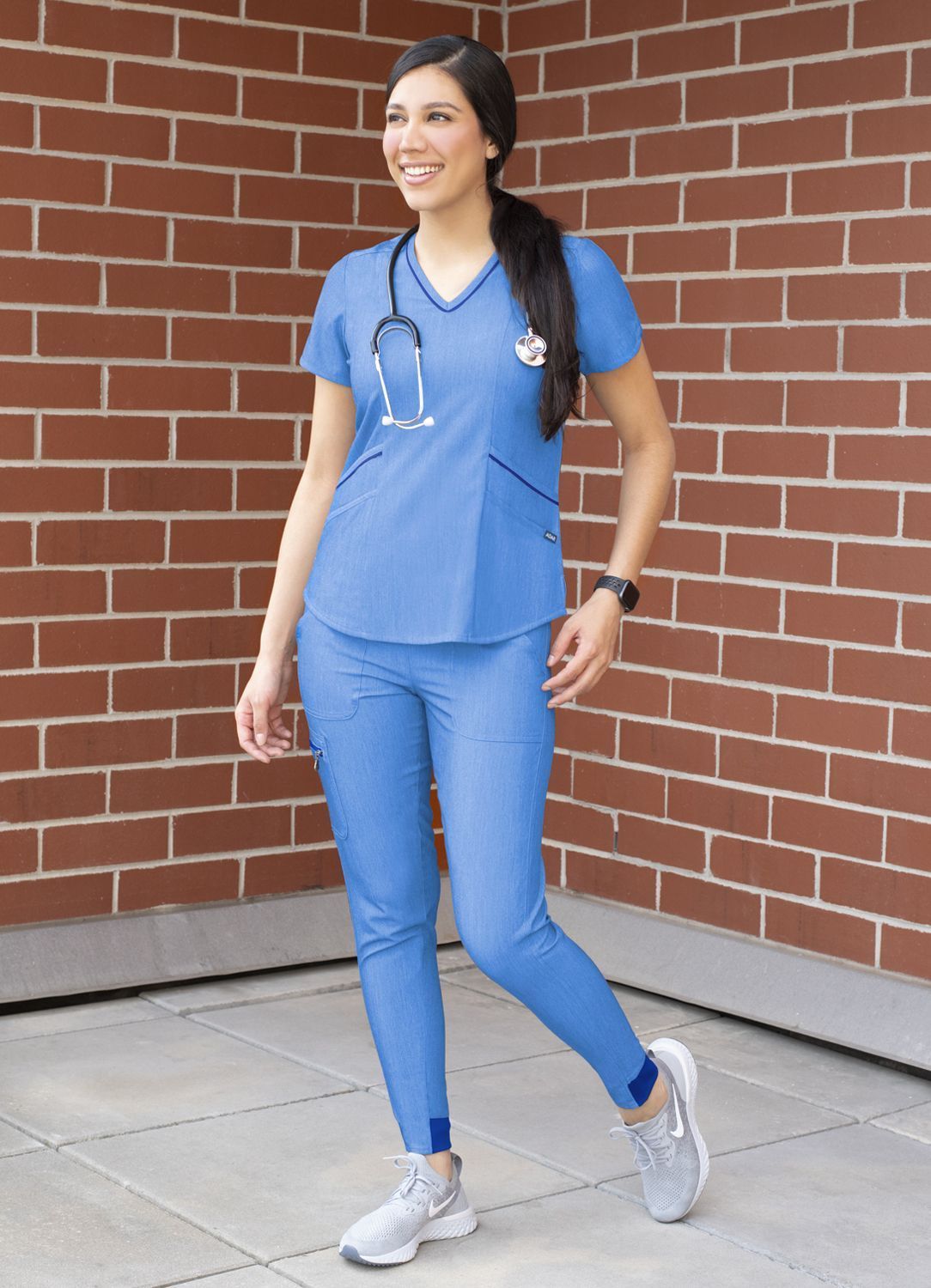 ADAR Pro Women's Modern V-Neck Scrub Top