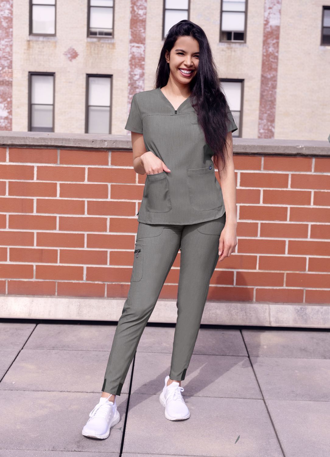 ADAR Pro Women's Movement Booster Jogger Scrub Set