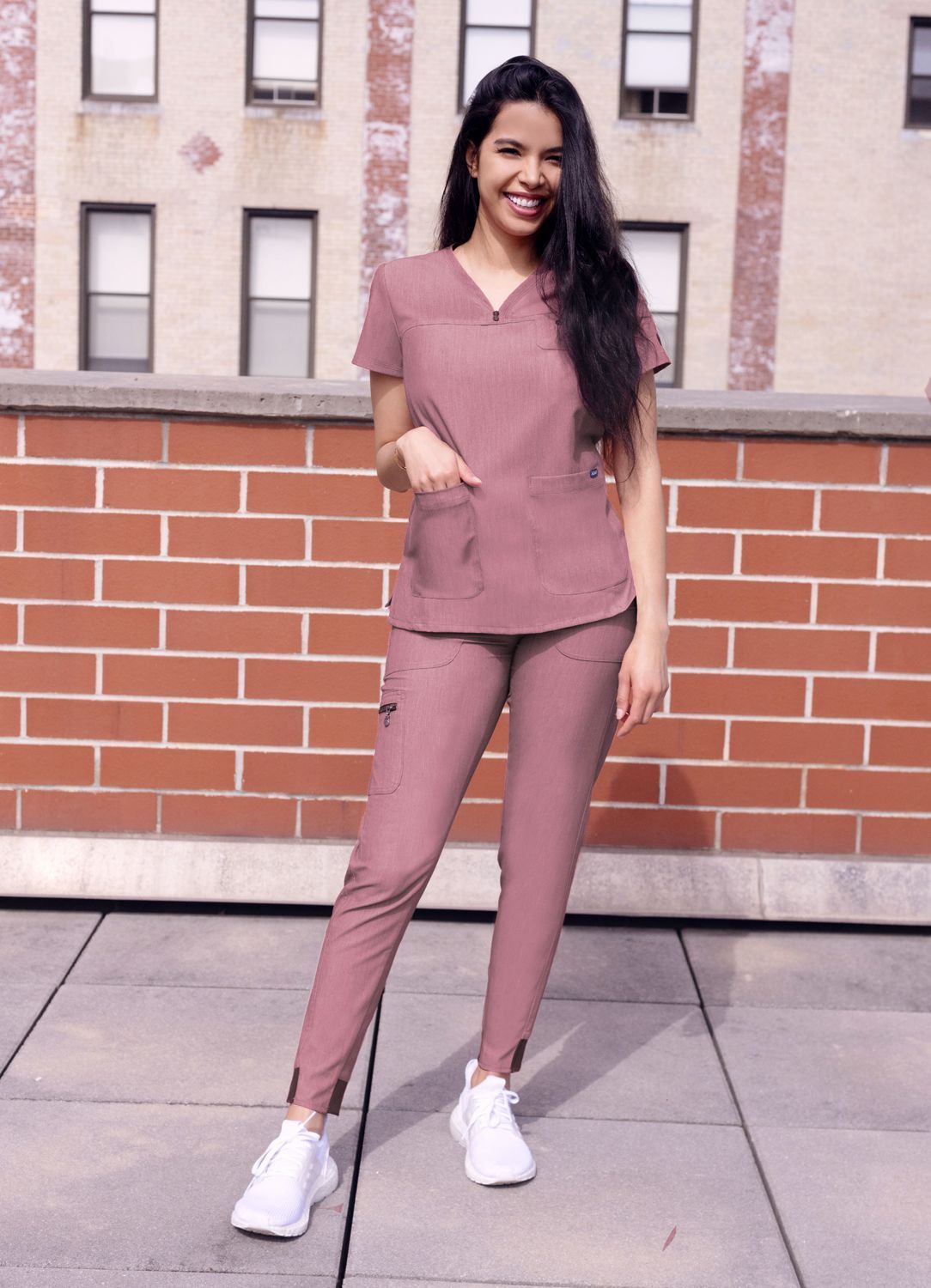 ADAR Pro Women's Movement Booster Jogger Scrub Set