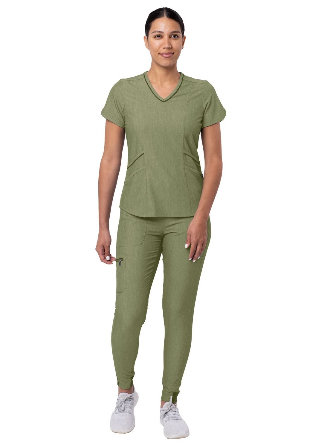 ADAR Pro Women's Modern Athletic Jogger Scrub Set