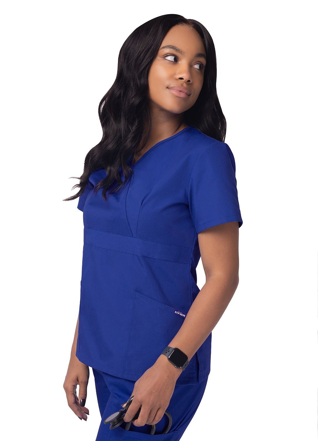 Sivvan Womens Mock Wrap Top
