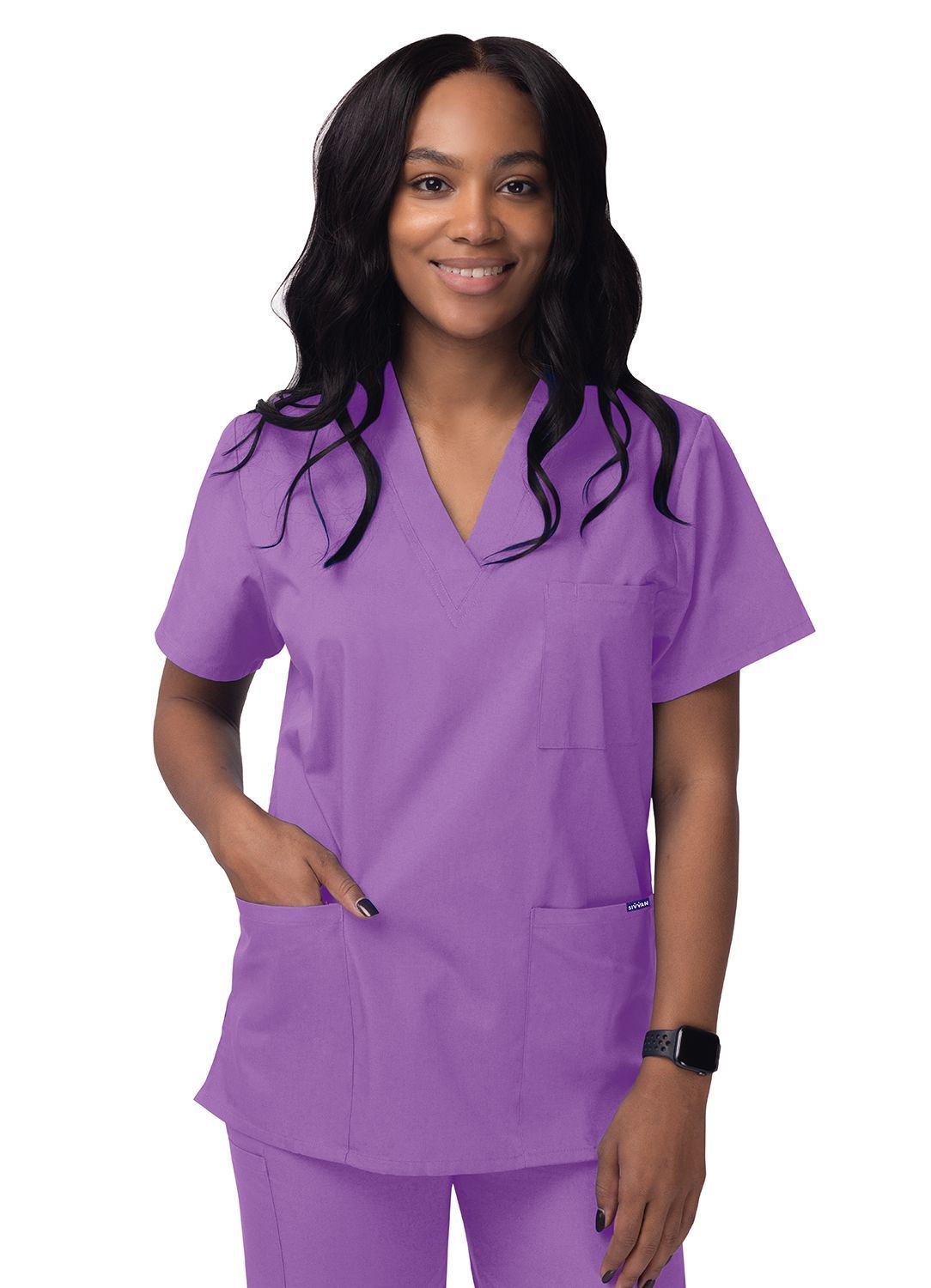 Sivvan Unisex V-Neck 3 Pocket Top