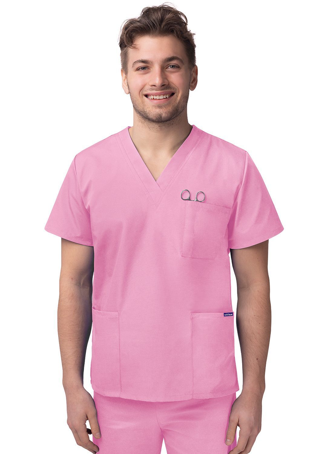 Sivvan Unisex V-Neck 3 Pocket Top