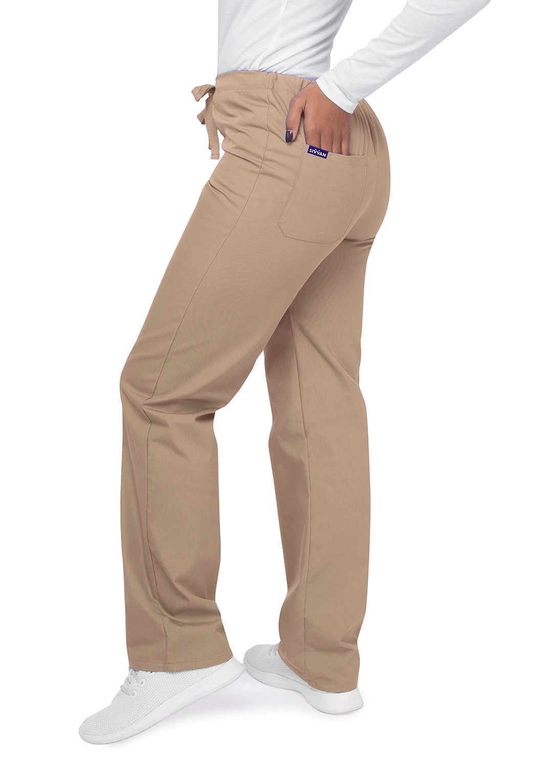 Sivvan Unisex V-Neck/Drawstring Pant Scrub Set