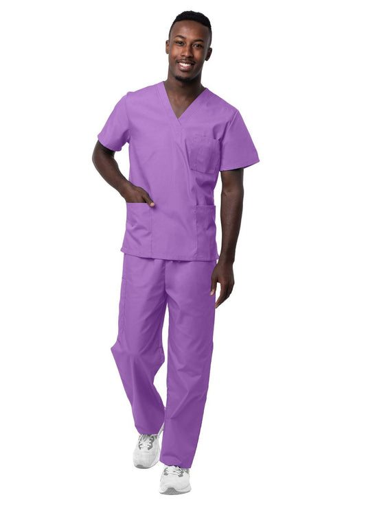 Sivvan Unisex V-Neck/Drawstring Pant Scrub Set