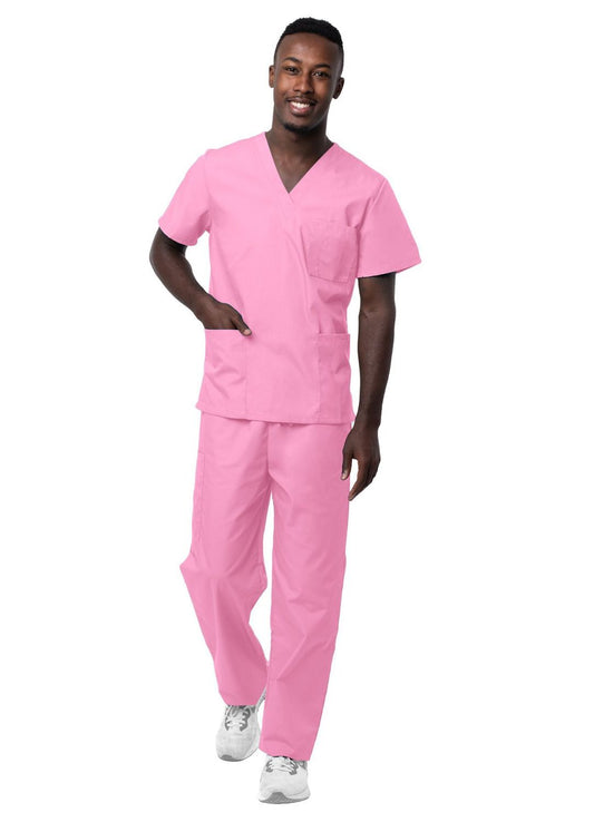 Sivvan Unisex V-Neck/Drawstring Pant Scrub Set