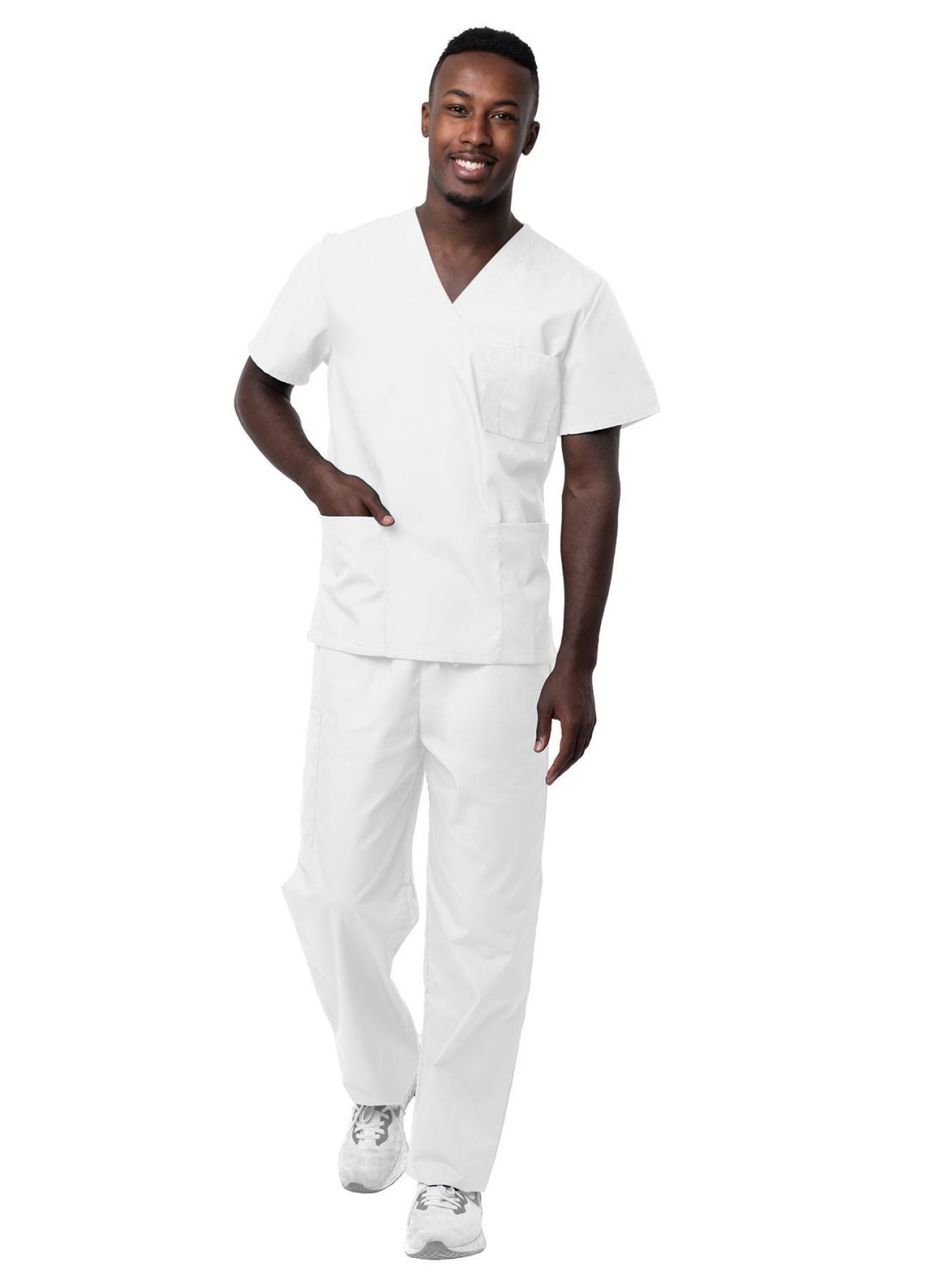 Sivvan Unisex V-Neck/Drawstring Pant Scrub Set