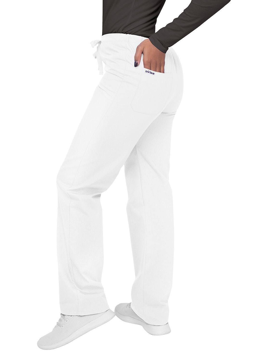 Sivvan Unisex V-Neck/Drawstring Pant Scrub Set
