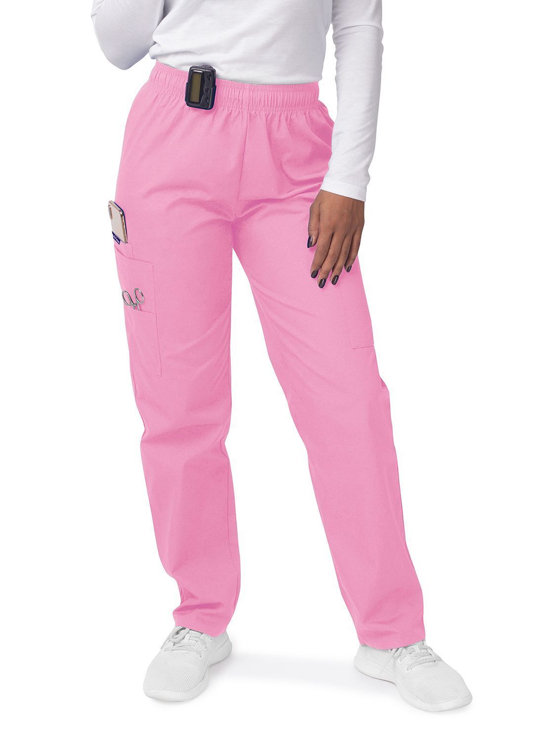 Sivvan Women's Mock Wrap Top/Cargo Pant Scrub Set