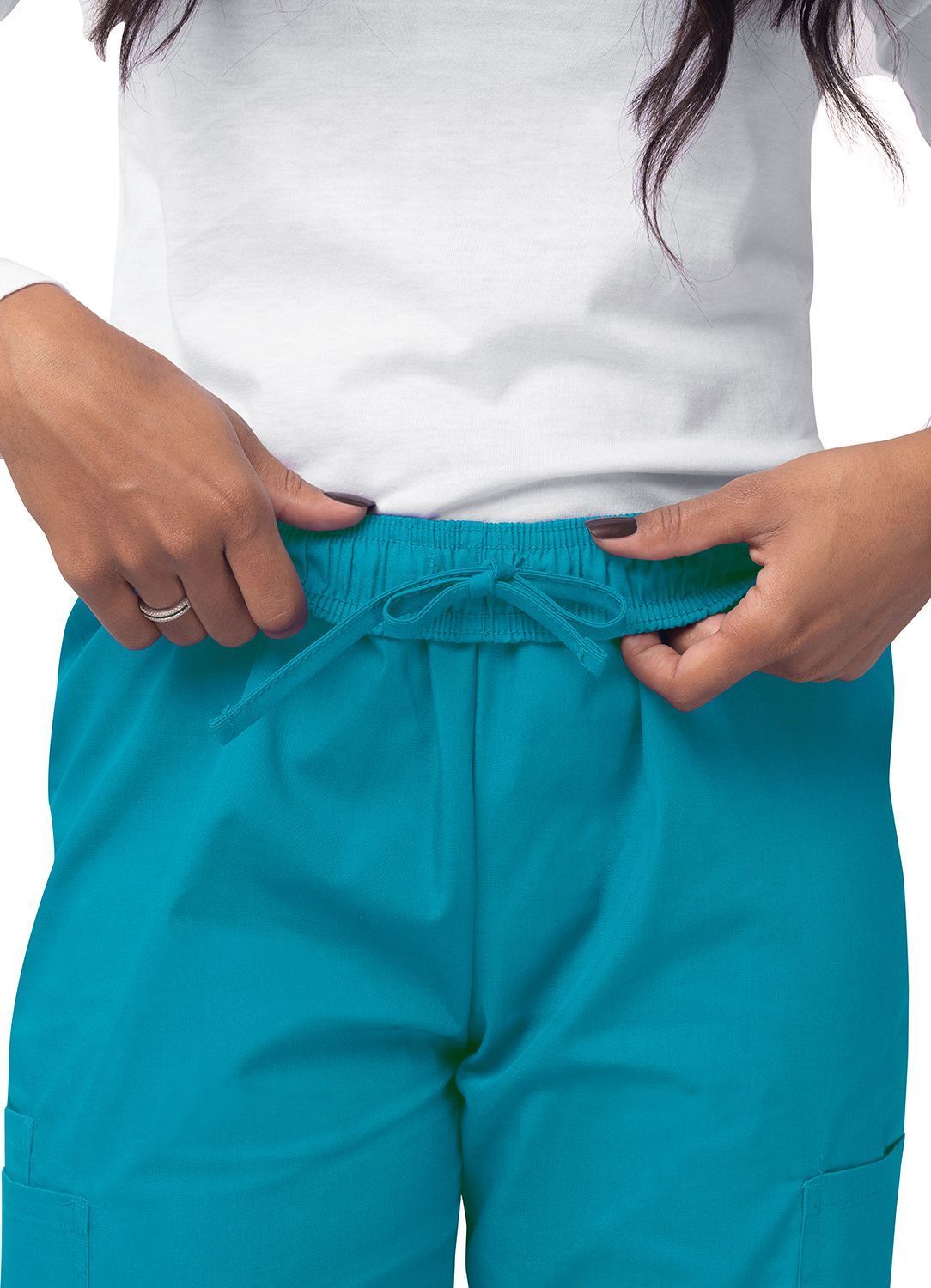 Sivvan Women's Mock Wrap Top/Cargo Pant Scrub Set