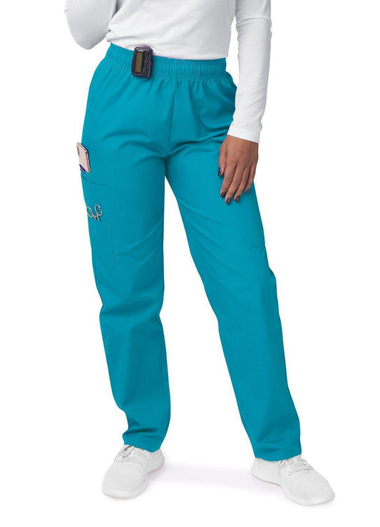 Sivvan Women's Mock Wrap Top/Cargo Pant Scrub Set