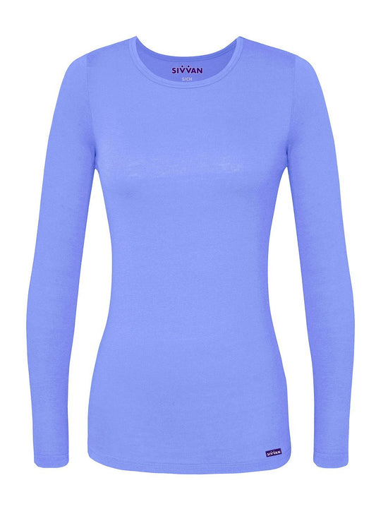 Sivvan Women's Long Sleeve Comfort Underscrub Tee
