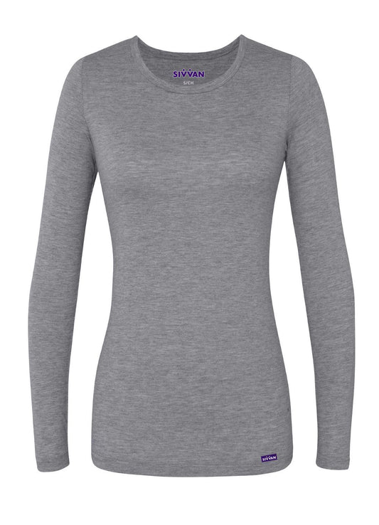 Sivvan Women's Long Sleeve Comfort Underscrub Tee