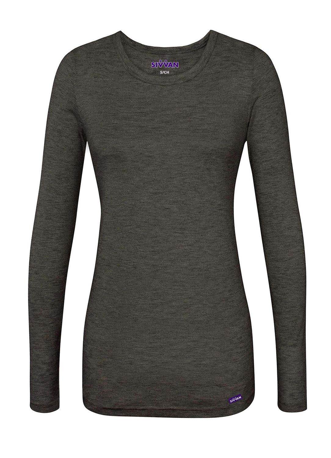 Sivvan Women's Long Sleeve Comfort Underscrub Tee