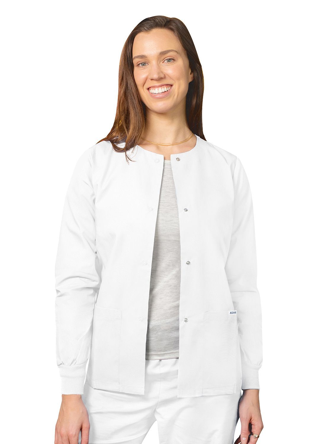 Adar Universal Round Neck Warm-Up Jacket