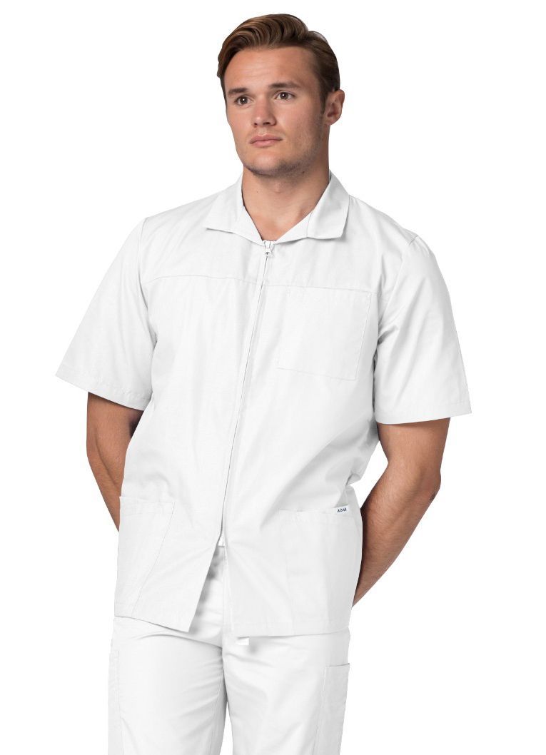 Adar Universal Men's Zippered Short Sleeve Jacket