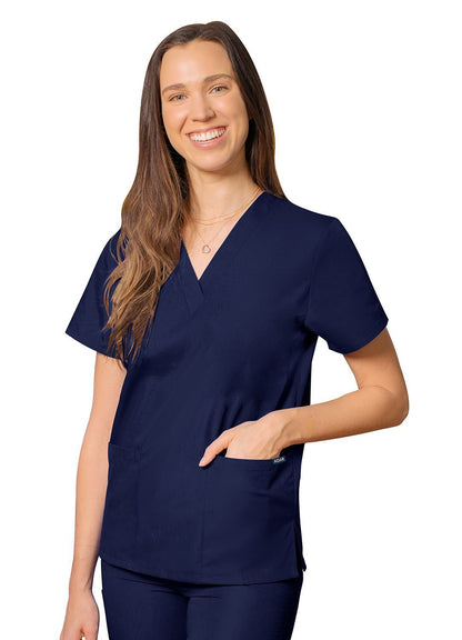 Adar Universal Unisex V-Neck 2 Pocket Scrub Top