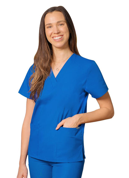 Adar Universal Unisex V-Neck 2 Pocket Scrub Top