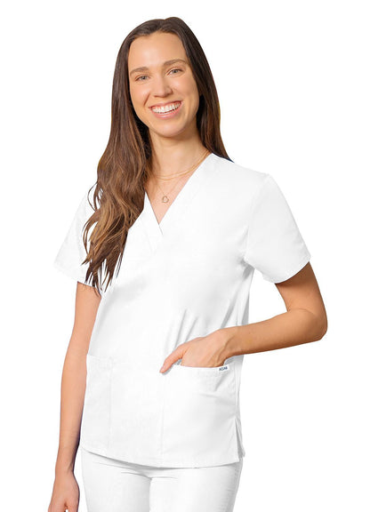 Adar Universal Unisex V-Neck 2 Pocket Scrub Top