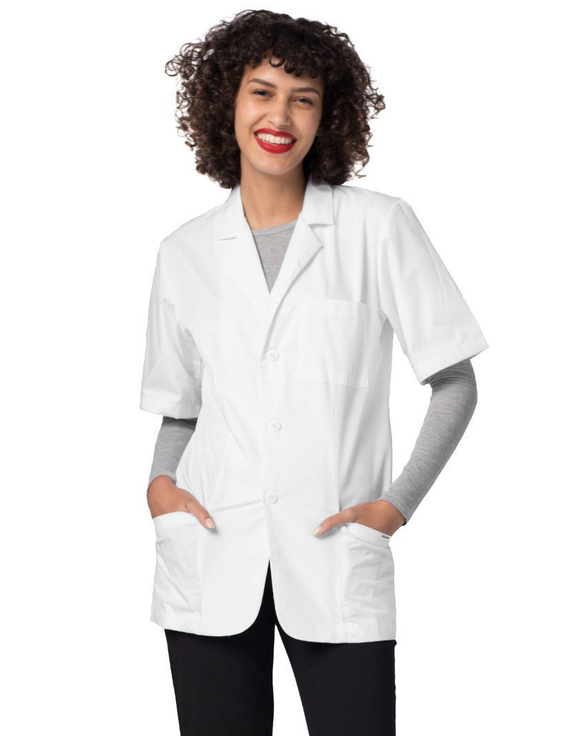 Adar Universal Unisex 31" Short Sleeve Consultation Coat