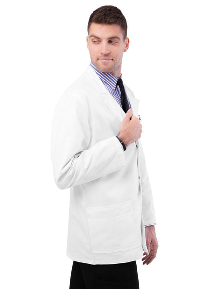 Adar Universal STRETCH Mens 31" Snap Front Lab Coat