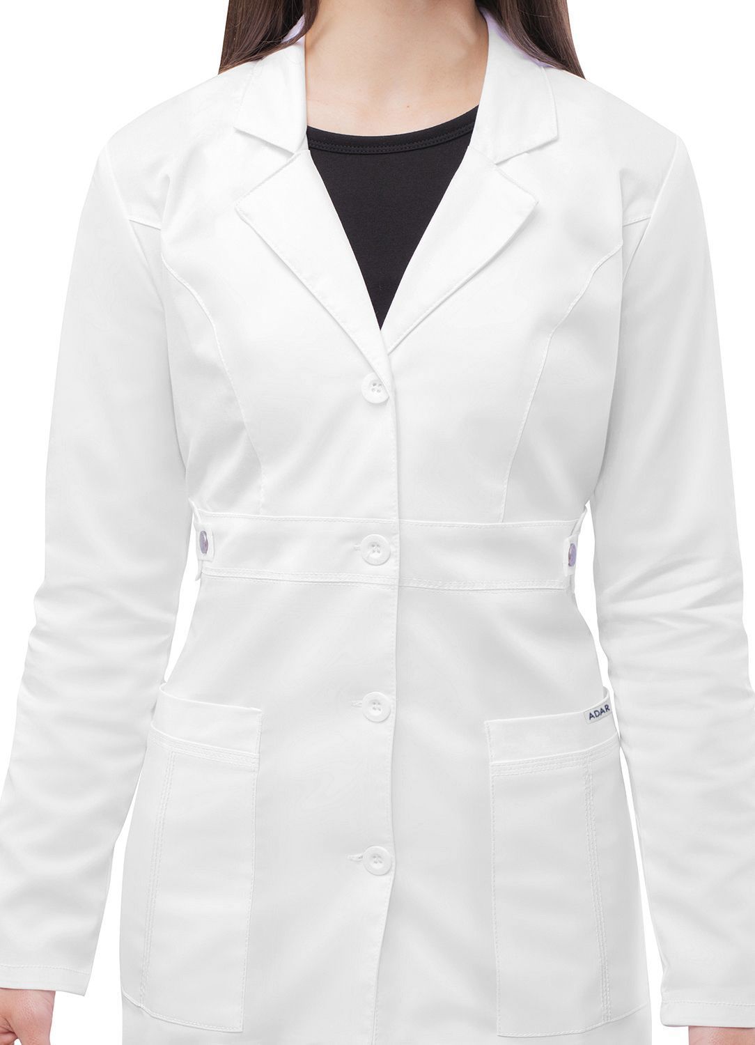 Adar Universal STRETCH Women's 36" Tab-Waist Lab Coat