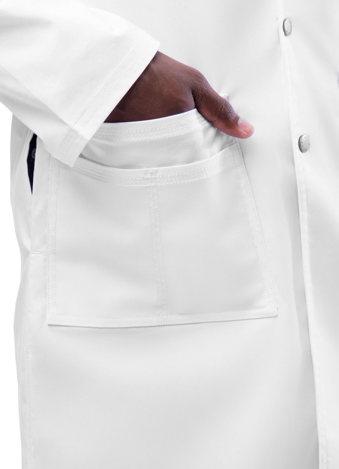 Adar Universal STRETCH Unisex 36" Snap Front Lab Coat