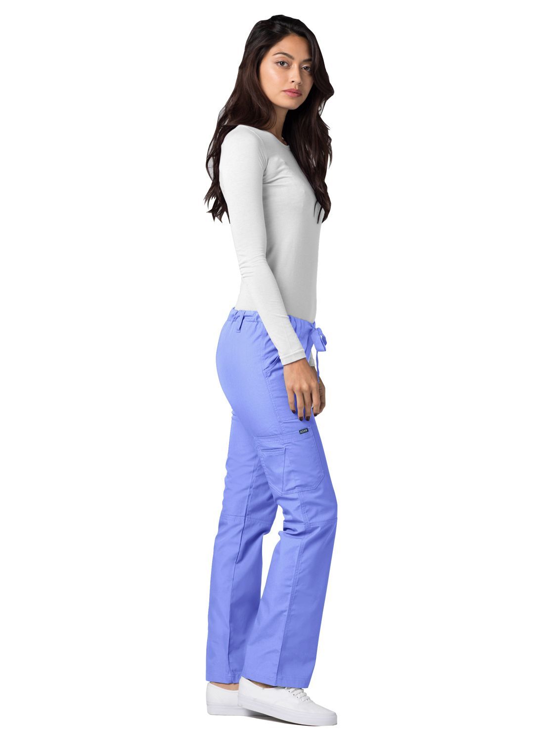 Adar Universal Low-Rise Multipocket Drawstring Straight Leg Pants