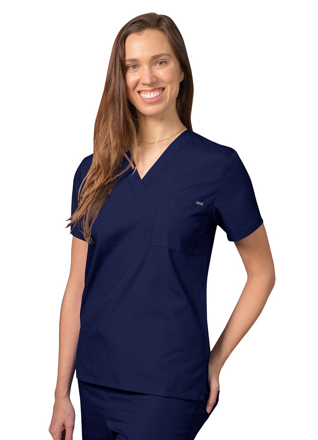 Adar Universal Unisex V Neck Tunic 1 Pocket