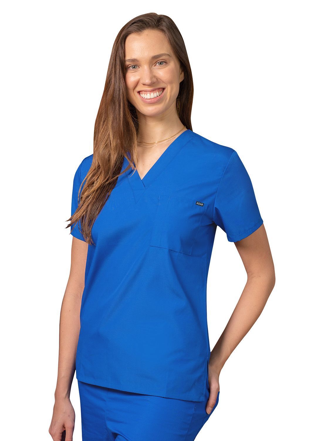 Adar Universal Unisex V Neck Tunic 1 Pocket