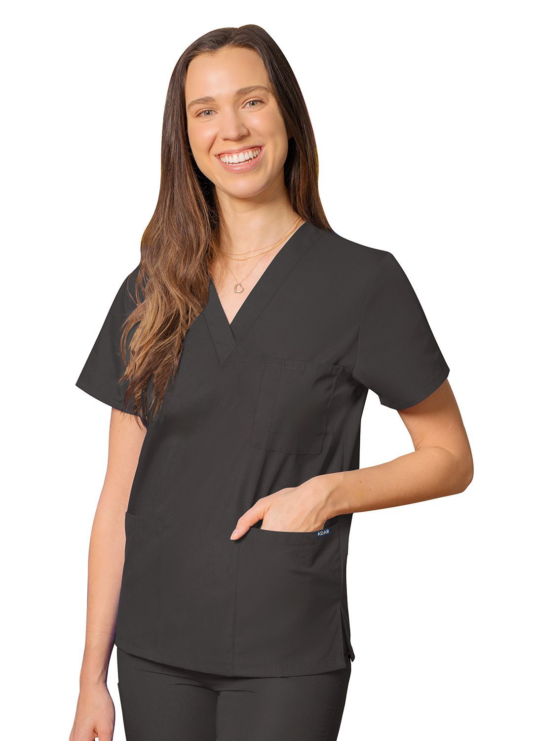 Adar Universal Unisex V-Neck Tunic 3 Pocket