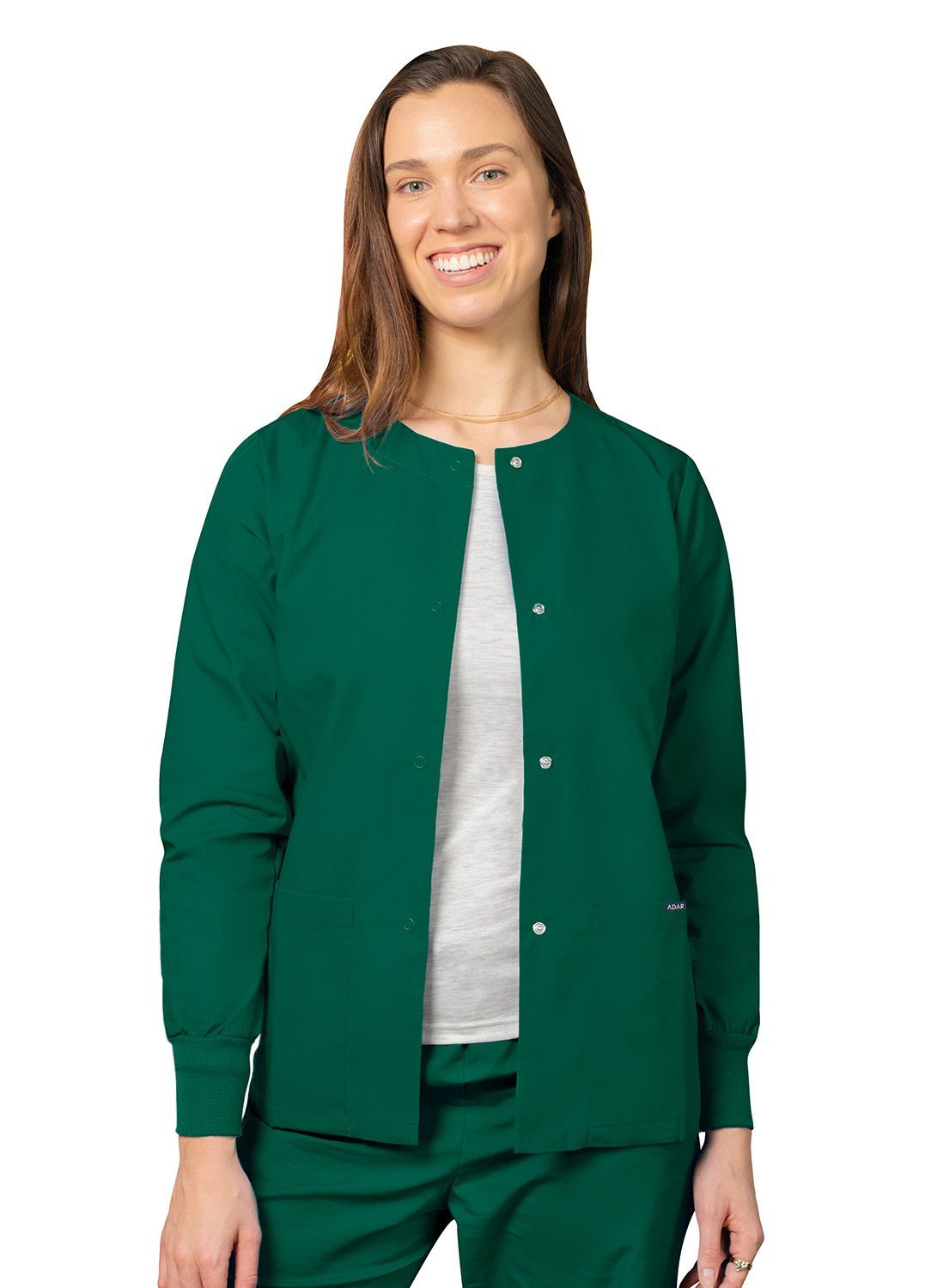 Adar Universal Round Neck Warm-Up Jacket