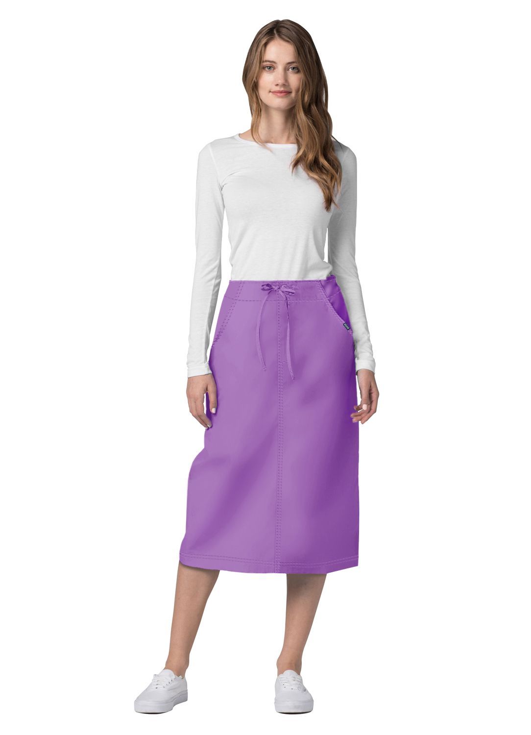 Adar Universal Mid-Calf Length Drawstring Skirt