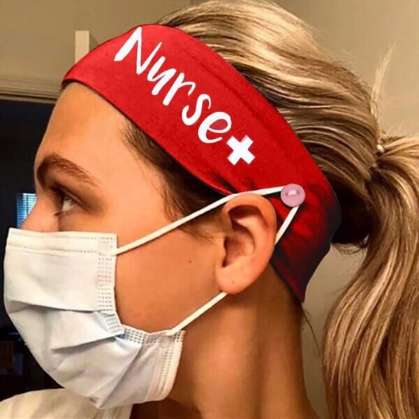 Nurse Headbands with buttons