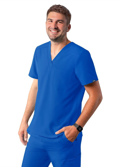 ADAR Addition Men's Classic V-Neck Scrub Top