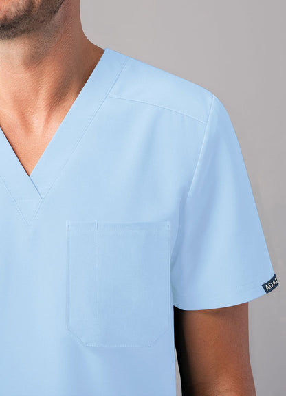 ADAR Addition Men's Classic V-Neck Scrub Top