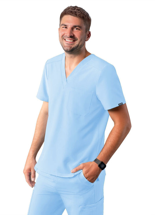 ADAR Addition Men's Classic V-Neck Scrub Top