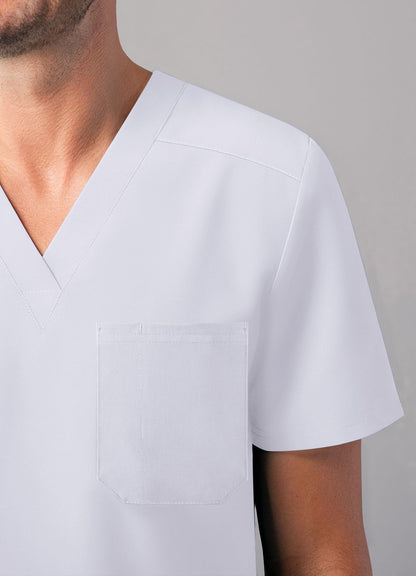 ADAR Addition Men's Classic V-Neck Scrub Top