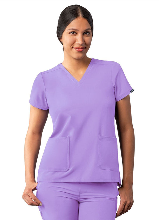 ADAR Addition Women's Modern V-Neck Scrub Top