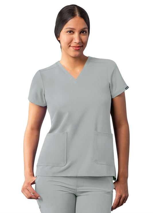 ADAR Addition Women's Modern V-Neck Scrub Top