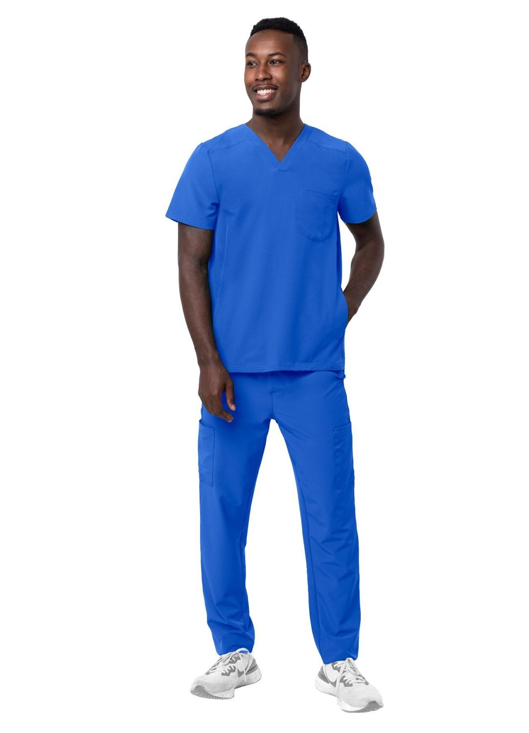 ADAR Addition Men's Go-Everyday Cargo Scrub Set