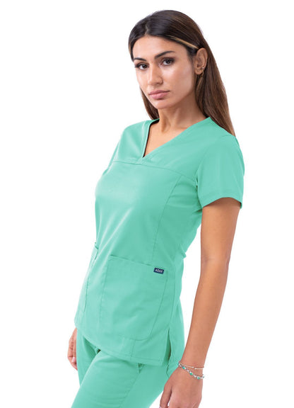 ADAR Pro Womens Sweetheart V-neck Scrub Top