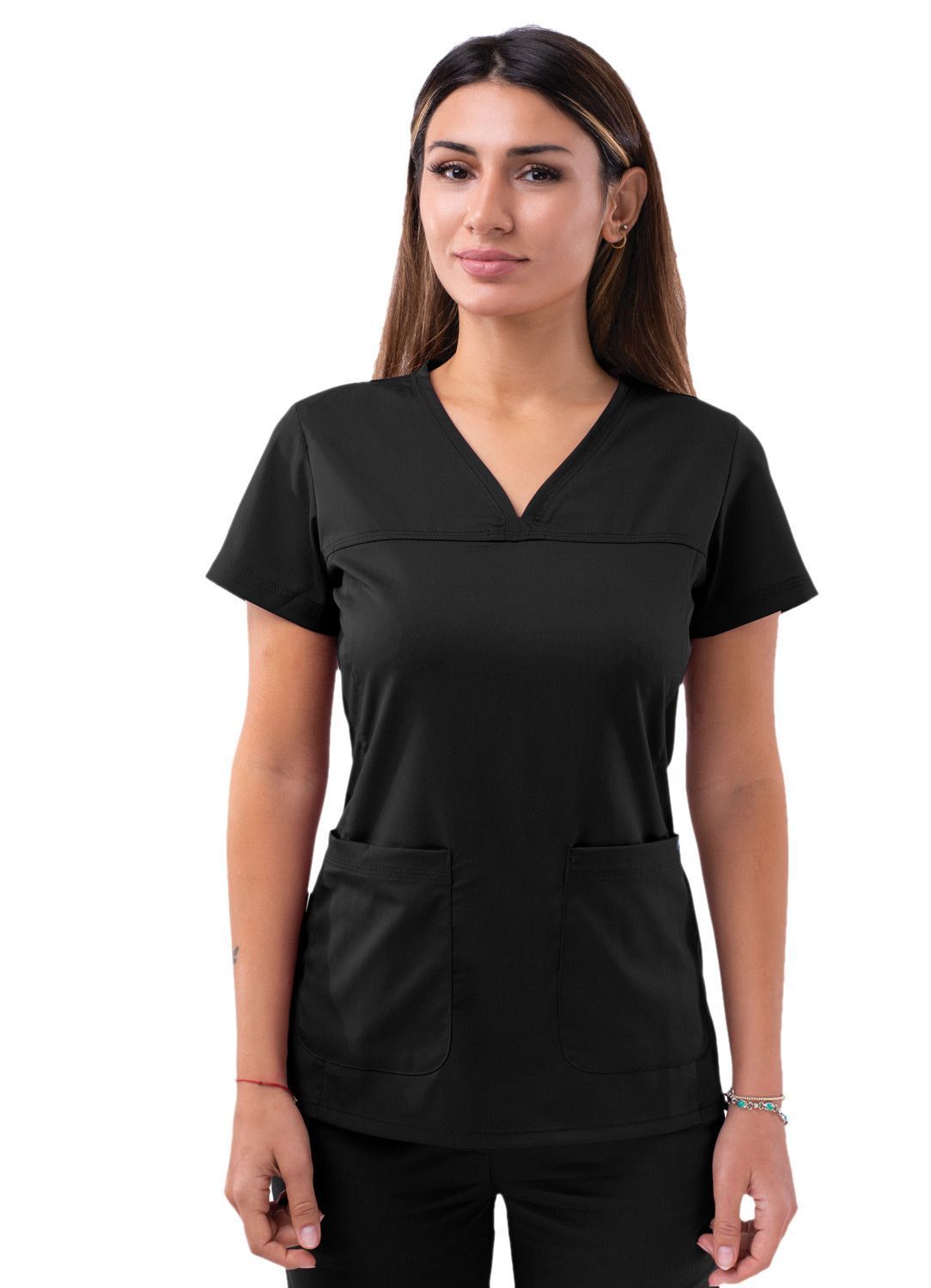 ADAR Pro Womens Sweetheart V-neck Scrub Top